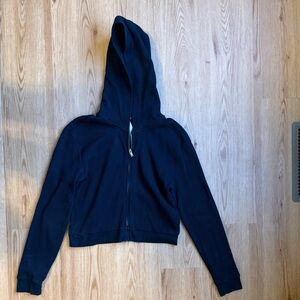 Babaton aritzia crop black zip up jacket